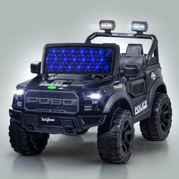 Baybee Bronco Police Edition Battery Operated Jeep for Kids, Ride on Toy Kids Car with Light & Music | Electric Jeep Battery Car | Baby Big Car for Kids to Drive 3 to 8 Years...