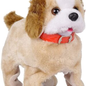 BELOXY Jumping, Walking and Barking Dog Soft Toy Fantastic Puppy Battery Operated Back Flip Jumping Dog Jump Run Toy Kids(Jumping Dog) (Jumping)