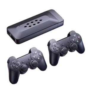 Drumstone (𝟏𝟓 𝐘𝐞𝐚𝐫𝐬 𝐖𝐚𝐫𝐫𝐚𝐧𝐭𝐲 ) Game Stick M33 with 37,000+ Inbuilt Games, Retro Classic 3D 4K Full HD, Includes 2 Wireless Gamepads - Plug & Play Video Game Console