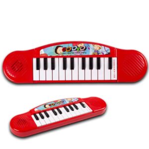 Gooyo GY3716 Battery Operated Multi-Functional Portable Organ/Piano/Keyboard Musical Toy for Kids/Babies/Girls/Boys/Gifts | Red Color, Power Source: 2xAA Battery (Not Included)