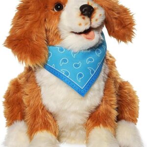 Joy for All - Freckled Pup - Brown and White Soft-Touch Coat - Realistic and Lifelike Interactive Companion Pets