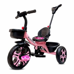 Kidsmate Junior Tricycle for Kids with Parental Control | Cycle for Kids 1-4 Years | Baby Cycle | Bicycle for Kids with Storage Basket, Cushion Seat and Seat Belt Carrying...