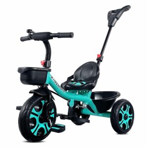 Kidsmate Junior Tricycle for Kids with Parental Control | Cycle for Kids 1-4 Years | Baby Cycle | Bicycle for Kids with Storage Basket, Cushion Seat and Seat Belt Carrying...