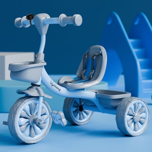 Lifelong Kids Tricycle with Eva Wheels, Bell and Storage Basket/Baby Trike/Age Group 2 Year to 5years/ Blue (LLKTC06)