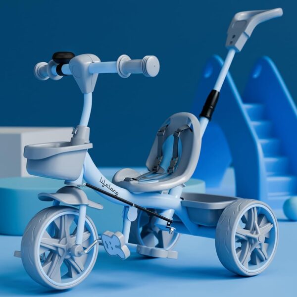 Lifelong Trike Cycle for Kids Cycle 2-5 Years-Tricycles for Boy&Girl-Baby Cycle-Bicycle for Kids-Bike with 3 Eva Wheels,Bell&Basket -Durable Tricycle with Parental Control 30Kg...