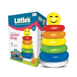 Little's Junior Ring | Stacking Toys for Kids | 6 rings Multi-Colour Kids Toys | Colorful Toddler Activity Toys | Baby toys | Motor and Reasoning skills