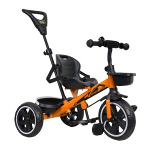 Luusa® TFT RX-500 Plug N Play Tricycle for kids /Baby Tricycle With Parental Control, Seat Belt For 1-4 Years Boys/Girls/Kids/Baby/Carrying Capacity Upto 30kgs (Orange) Proudly...