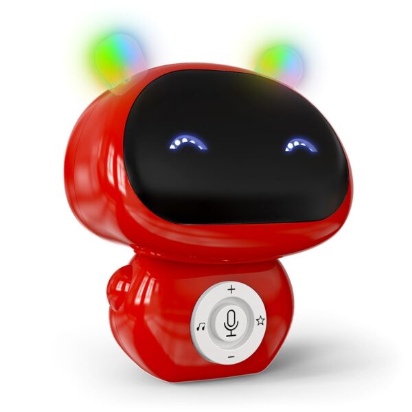 Mirana Mr. Robot | Talkback Feature | Voice Changer | Onboard Music | Volume Control | Interactive Fun Toy for Babies and Kids (Red)