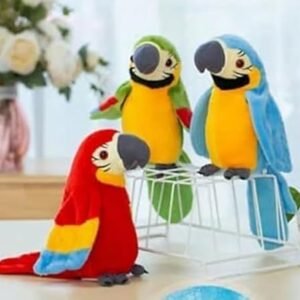 Prime Talking Parrot Repeats What You Say Mimicry Pet Soft Plush Toy Parrot for Children Gift Pack of 1