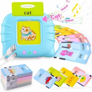 Storio Toys Rechargeable Educational Learning Talking Flash Cards for 2 Year Old Kids Boys Girls Baby Montessori Toys