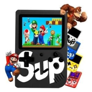 Toys 4 Fantasy Sup Game Box 400 in 1 – Handheld Video Game Console with Built-in Classic Games, AV Cable for TV, Rechargeable Battery, and Mario Games for Kids-(Multi Color)...
