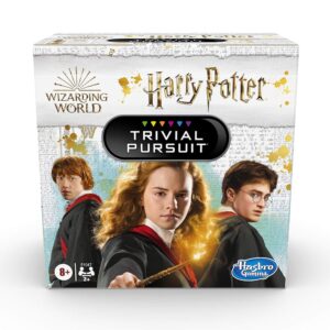 Trivial Pursuit: Wizarding World Harry Potter Edition Board Game, Compact Harry Potter Trivia Game for Ages 8+, Family Card Games for 2+ Players, 600 Trivia Questions