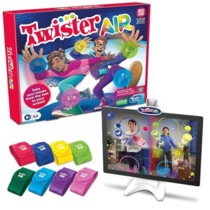 Twister Air Game | Ar App Play Game with Wrist and Ankle Bands | Links to Smart Devices | Active Party Games for Kids and Adults | Ages 8+ | for 1+ Players,Multicolor