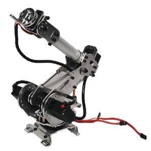 UJEAVETTE 6 Degrees of Freedom Smart Robot 6 Axis Mechanical Arm 6 Servos Motor Kits for Arduino Learning Kids Mechanism Educational Toy