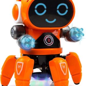 VGRASSP Bot Robot Pioneer Colorful Lights and Music All Direction Movement Dancing Robot Toys for Boys and Girls (Color as per Stock Availability)