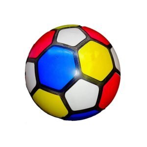Rainbow Color Football for Kids – Inflatable Rubber Ball for Indoor & Outdoor Play, Interactive Fun
