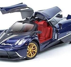 Sky Tech® Pagani Huayra 1:32 Model Car Exclusive Alloy Metal Pull Back Die-cast Car Diecast Metal Toy car with Openable Doors & Light Music Best Gifts Toys Kids【Colors as Per...