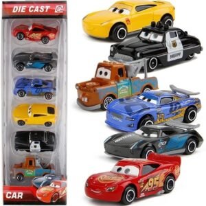 Umadiya® Mini Metal Die Cast Car Set of 6 & 4 Toy Vehicle Play Set Free Wheel High Speed Unbreakable Car, Small Racing Car for Exciting Playtime Adventures, Movie Vehicle Car...